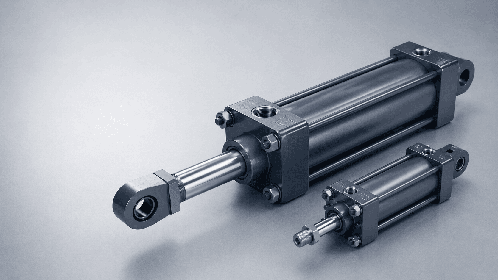 Double-acting hydraulic cylinder